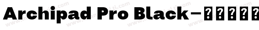 Archipad Pro Black字体转换